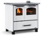 Nordica FAMILY 4,5 dritto Rivestimento esterno in acciaio porcellanato. Porta fuoco panoramica con doppio vetro. Forno smaltato da 41 litri con porta a doppi vetri. Telaio in ghisa vetrificata.