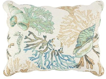 Barefoot Bungalow Atlantis Pillow Sham, King, Jade,GL-1810AKS