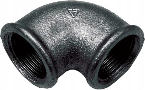 KNM Trade Bogen Gewindefitting 90° Innengewinde, 1 | Gusseisen, 110°C max. Temp., für Heißwasser/Dampf, Wohn-/Gewerbe, robust, einfach montieren, korrosionsbeständig