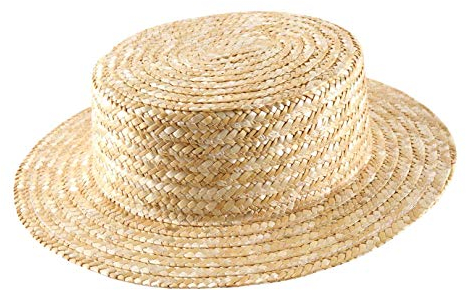 Classic Italy - Boater Kreissäge Strohhut Boater - Size 56 cm - Naturel
