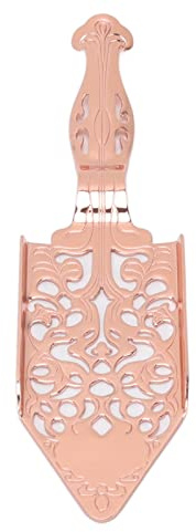 Stainless Steel Absinthe Spoons, Vintage Wormwood Spoon Cocktail Bar Glass Cup Drinking Filter Bitter Scoop Hollowed Out Absinthe Fountain Spoon Dripper(Rose gold)