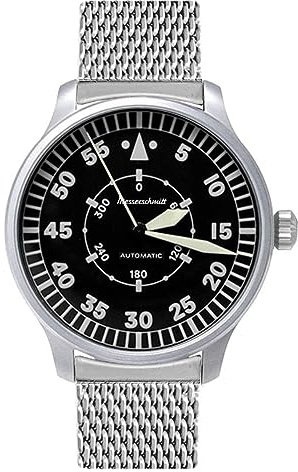 Messerschmitt Aristo Herren Uhr Fliegeruhr Automatik ME-6332NAV-M Edelstahl
