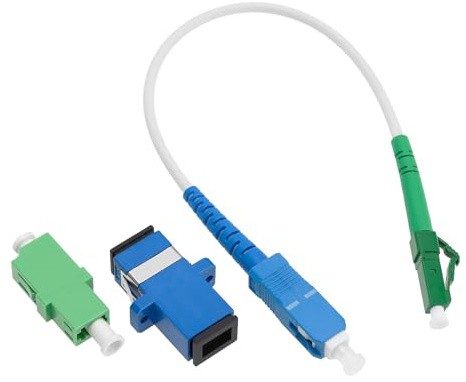 VGOL LC/APC-SC/UPC Glasfaser Patchkabel Singlemode Simplex Glasfaser Jumper Optisches Patchkabel mit Glasfaser Adaptern und Kupplungen 20 cm