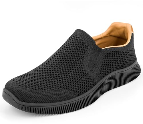 MrToNo Herrskor Slip On Sneakers Fritidsskor Andningsbara Bekväma Mesh Ljusa Sportskor Casual Loafer Halkfria Löparskor Promenadskor Joggingskor