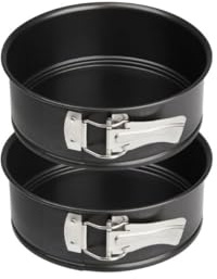Zenker Lot de 2 mini moules à manqué à charnière 18,5 cm | Cuisson en duo, Démoulage facile, Acier robuste, Format 18,5 cm, Bords hauts 6,5 cm