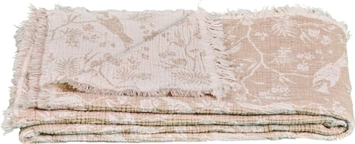 Star Home Plaid Musselin Fauna Creme 140x200 cm