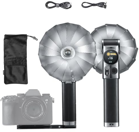 Godox Lux Master Retro-Kamerablitz GN25, Farb-Touchpanel, 2,4G TTL-Autoblitz, HSS, 460 Blitze Volle Leistung mit Blitzhalterung Ersatz für Canon, Nikon, Sony, Fujifilm, Olympus DSLR-Kameras
