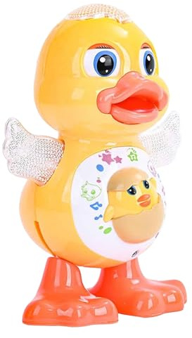 YSAMAX Dancing Duck With Music, Flashing Lights And Real Dancing Action Toy For Kids, Developing Fine Motor Skills, Baby Duckling Toy, Best Gift Idea