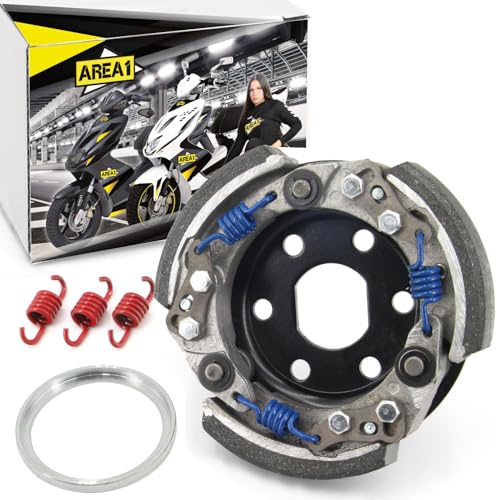 Area1 Tuning-Kupplung einstellbar 107mm für 50ccm 2-Takt. Kompatibel mit Peugeot Speedfight 3 Speedfight 4, Jetforce, Citystar, Django, Elystar, Ludix, Kisbee, Looxor, New Vivacity, TKR, Streetzone