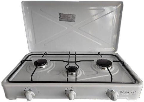 FORNELLO DA CAMPEGGIO LAR.EL 3 FUOCHI BIANCO GPL