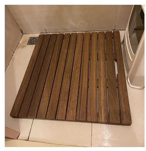 caillebotis douche caillebotis salle de bain Tapis De Bain En Bois Pour Le Sol De La Salle De Bain/la Douche Intérieure, Tapis De Douche En Bois De Teck Pour Camping/ Rv/ Bain, Tapis De Sol Antidérapa