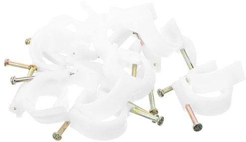 jojofuny 50piezas Grapas Para Cables Ethernet Sujetacables Abrazadera De Liberación Rápida Grapas Para Cables Eléctricos