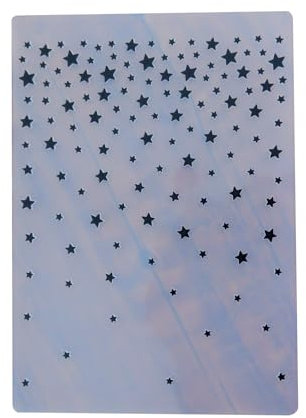 DIYology Sterne Prägeschablonen für Kartenherstellung, Fallende Sterne Prägeschablone Vorlage für DIY Papier Handwerk Scrapbooking Polymer Clay Dekoration