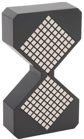 Digitaler Sanduhr -Timer, Einzigartiges Umgebungslicht, Innovatives Design und Multi Funktionaler Gebrauch für die Tägliche Timing -Erinnerung (Schwarz)