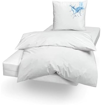 Wasserdichter Bettbezug 155x220 cm, Premium Quality, Kein Knistern- Hypoallergen & Waschbar (95C) Bettdeckenschoner Wasserdicht, Milbenbezug, Inkontinenz Bettbezug 155 x 220