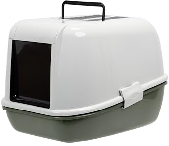 ACE Magic Cat Toilet Home, Double Tray Sieve System for Maximum Efficiency - 55.5 x 45.5 x 39 cm, Assorted Colours
