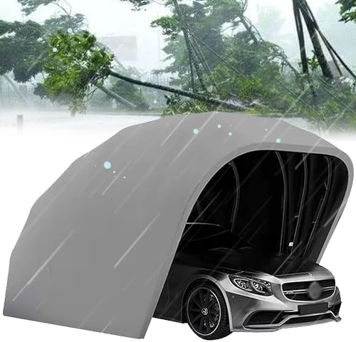 Abri de voiture télescopique portable, auvent de protection solaire d'extérieur résistant aux intempéries, abri de voiture pour voitures, SUV, usage domestique