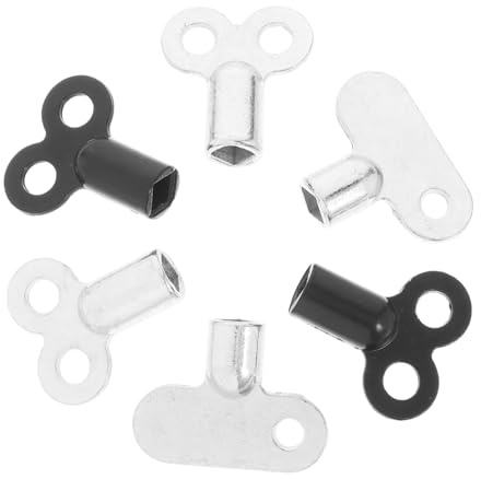 Cabilock 6 Piezas Llaves Metálicas para Purga de Radiadores y Válvulas de Gas Diseño Ergonómico para Fácil Transporte Accesorio para Liberar Aire Sistemas de Calefacción