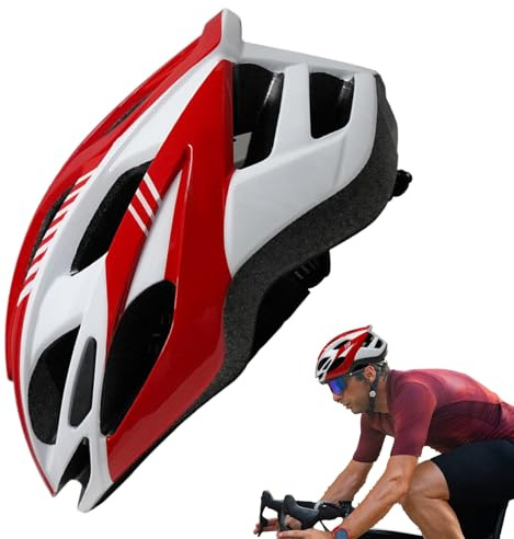 Krmoau Caschi da bicicletta per adulti – equipaggiamento di sicurezza per bicicletta – Copricapo di sicurezza con sottogola regolabile per donne uomini ragazzi ragazzi montagna strada città scooter