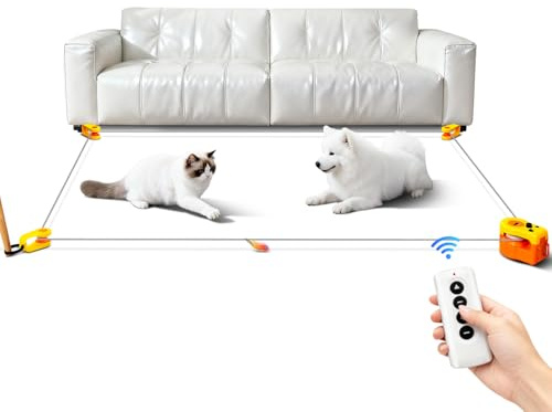 AOKUY Katzenspielzeug für Hauskatzen, Laufband, automatisch/ferngesteuertes Katzenspielzeug, einstellbare Geschwindigkeit, simuliertes Katzenjagdspielzeug, Edition