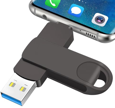 Clé USB 512 Go 2 en 1 Double Cle USB C Haute Vitesse Clef USB 3.0 Portable Memory Stick Jump Drive Disque Dur Externe pour Smartphone PC Ordinateur Portable Tablette