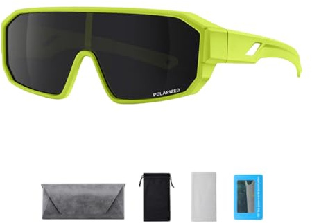 Fluxioxtna Rennrad Sportsonnenbrille passt über Lesebrillen Freien für Damen und Herren