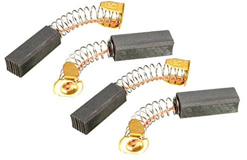 sourcing map 4 Piezas Escobillas de Carbón 20mm x 7mm x 6mm Pieza | de Reparación de Repuesto, para Herramienta Eléctrica Rueda de Andar Motor de Elevación