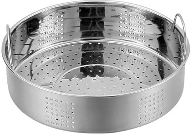 YARNOW Dampfgarer Einsatz 27 Cm Edelstahl Dampfkorb DäMpfer Rack FüR Dampfgarer Topf Schnellkochtopf ZubehöR