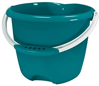 HAKA Eimer I Hochwertiger Putzeimer I 6 Liter Fassungsvermögen I Mit ergonomischem, gepolstertem Griff