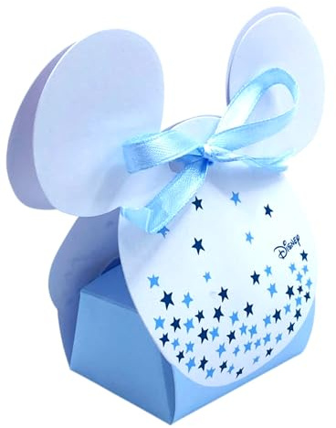 LE GEMME DI VENEZIA Bomboniera Scatola per Confetti Topolino Set 20 pz Art 68048 con bigliettino personalizzato stampa in omaggio