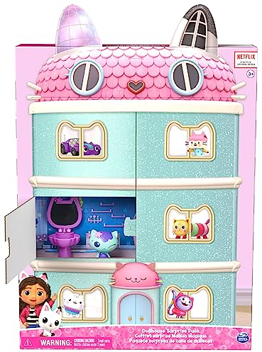 Gabby‘s Dollhouse, Überraschungspackung (nur bei Amazon erhältlich), Spielzeugfiguren und Spielsets mit Puppenhausmöbeln und Kinderspielzeug für Mädchen und Jungen