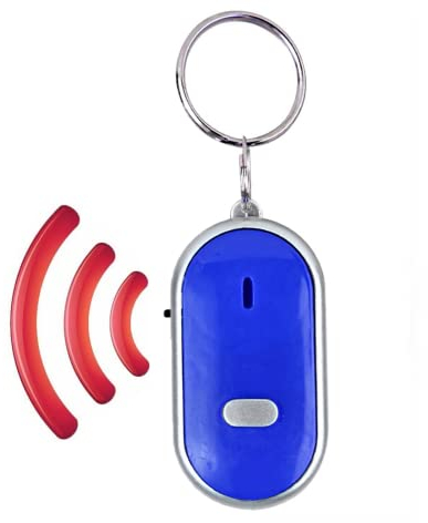 Schlüsselfinder, Pfeife, Schlüsselfinder, Gegenstandsfinder, Schlüsselanhänger-Locator, Sprachsteuerung, Anti-Verlust-Gerät für Telefon, Schlüsselanhänger, Geldbörse, Gepäck (blau)