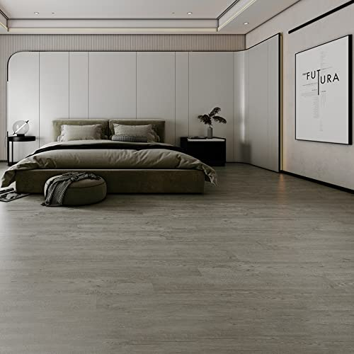 HARICSET Klebefliesen Boden PVC Bodenbelag Selbstklebend Holzoptik Natur Vinylboden Selbstklebend Holzoptik Tapete Linolium Fußbodenbelag PVC Küche Wasserdicht Bodenbelag Bad(Size:5sqm,Color:W35)