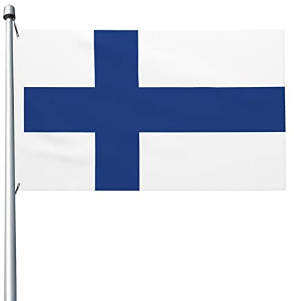 Bandiera della Finlandia 3x5 piedi cartello da giardino decorativo striscione