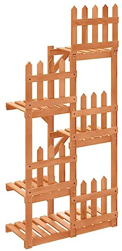 vidaXL Blumenständer 60x25x130 cm Massivholz Tanne