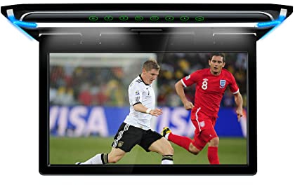 XTRONS 15,6“ Digital TFT 16:9 FHD Bildschirm für Auto Bus unterstützt 1080P Video Auto Overhead Player Auto Monitor mit HDMI Port Automosphäre LED Licht Windows CE für Urlaub