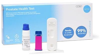 Newfoundland Prostate Test Kit-Home Self-Test for Prostate Health -Accurate & Rapid Result in Under 5 Minutes - Detect Prostate Specific Antigen (PSA) -Certified by CE Single Person Test Kit (1 Pack)