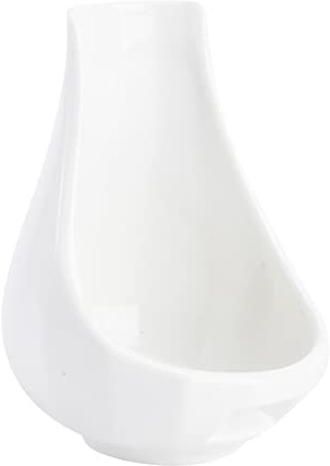 ABOOFAN 1stk Löffelablage Aus Keramik Kochlöffel Halterung Löffel Rest Kochlöffelhalter Schwammhalter Utensil Rest Löffelgestell Löffelablage Aus Porzellan Regale Weiß Kommerziell Kaffee