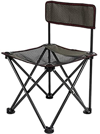 GONGGUJ Tragbarer, ultraleichter Klappstuhl, superharter, hochbelastbarer Outdoor-Strandwander-Angelrucksack-Stuhl