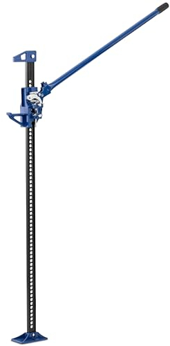 MSW Offroad-Wagenheber 3000 kg Hubbereich 13-133 cm verstellbare obere Gabelkopfklemme Langer Hebel Stockwinde Allzweckheber ATV-Heber