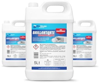 Detersivo Lavastoviglie Liquido Brillante 5 Litri Detersivo Piatti, Multiazione, Poteri Sgrassanti, Gel Lavastoviglie