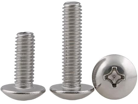 Haroar 10/20 STÜCKE M4x5mm~80mm SUS304 Edelstahl Kreuzschlitz Flachrundkopfschrauben(10Pcs M4x45)