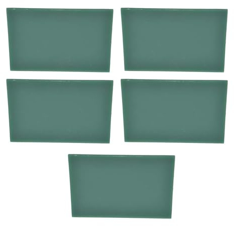 Schmuck-Modellierwachs, 5 Stück, Schmuckwachsblätter, 2 Mm Dicke, Schnitzwachsblätter, Grün, Geschnittenes Schnitzwachs mit Hoher Dichte Zum Gravieren und Modellieren, 70 X 90 X