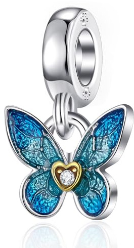 MaNeaz Schmetterling Bohemia Armband Anhänger Charm Armband Pandora Armbänder Charms Armband Anhänger Valentinstag Passende Geschenke Für Mädchen Für Pandora-Armbänder Geburtstagsgeschenke