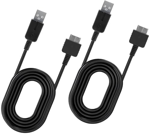 Superesorio Cable de Carga para PS Vita, 2 Piezas Datos USB, Transferencia de Datos y Carga, Compatible con PS Vita, PSVita 1000-1.2M