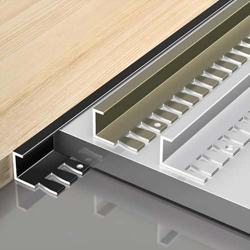 Raouoae Aluminium-Fliesenprofil 90cm* 3 Stück Biegbare Abschlussleiste Für Fugenlose Kanten An Fliesenböden Und Wänden In Küche Bad Und Wohnzimmer(Silver,H:12.5MM)