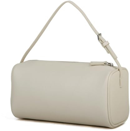 DONNAIN Premium Full-Grained Leather Crossbody Purses for Women, Hobo Bags for Women Crossbody with Adjustable Strap (White)