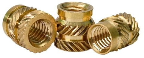 200pcs M4 Brass Hot Melt Heat Knurled Thread Insert Nut(M4x5x5.5(200pcs))