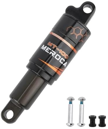 HESHUWEN Fahrrad DäMpfer 125mm / 150mm / 165mm / 190mm Mountainbike Feder Hinterrad Stoßdämpfer Luftkammer MTB Faltrad Stoßdämpfer FahrraddäMpfer Komponenten(165mm 1000lbs)