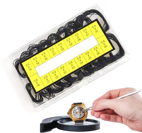 Regarder les joints - joints ronds imperméables, kits de réparation de joint en caoutchouc | Joints durables pour boîtier d'horlogers et de réparation, outil de fixation de